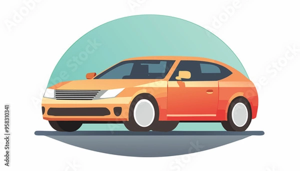 Fototapeta Creative Moden car icon