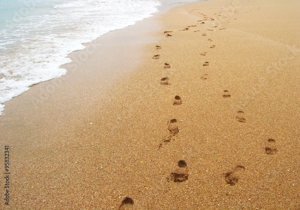 Obraz Footprints in the sand
