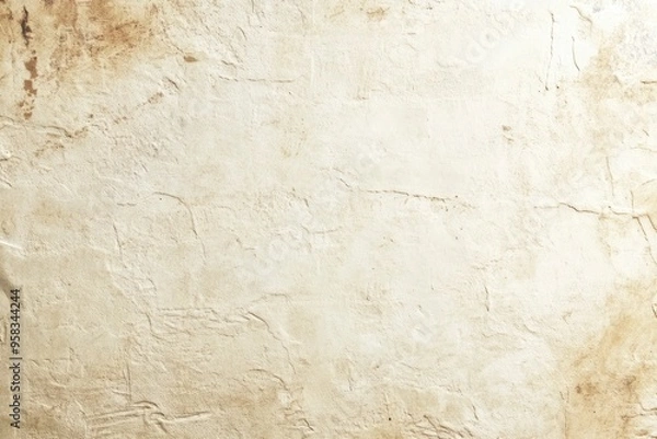 Fototapeta old paper, light ivory beige rustic texture background, ceramic wall and floor tile design satin surface, interior painted wall rusty cream backdrop , ai