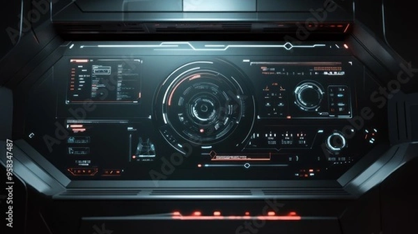 Fototapeta Futuristic Interface Design