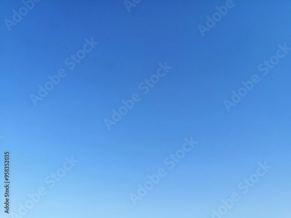 Obraz Plain pure cloudless blue sky