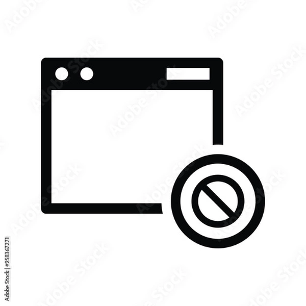 Obraz website block icon