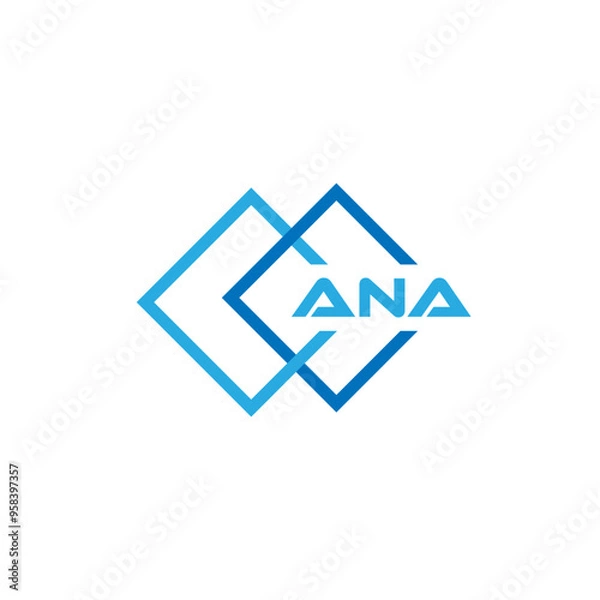 Fototapeta ANA letter Logo Design, Inspiration for a Unique Identity.
