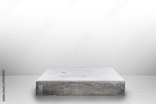 Obraz Empty concrete table on gradient background, Template mock up for display of your product
