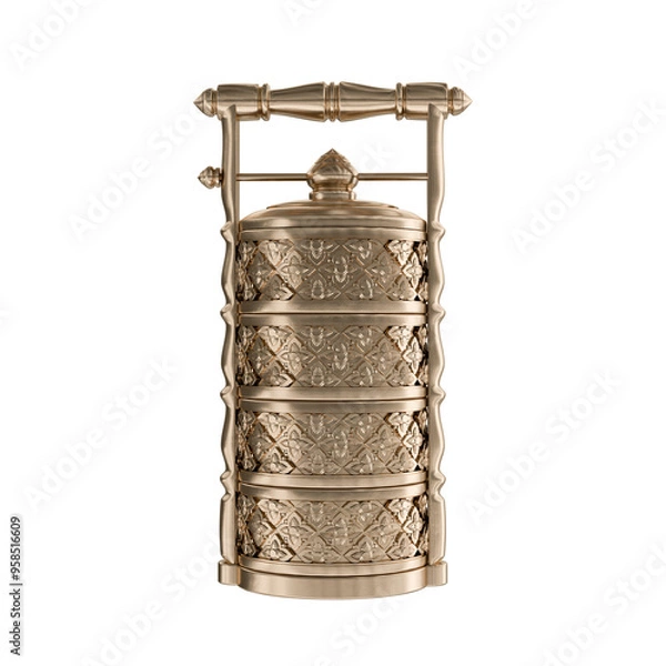 Obraz Pchum Ben Day - Khmer Golden Tiffin Elements No Background