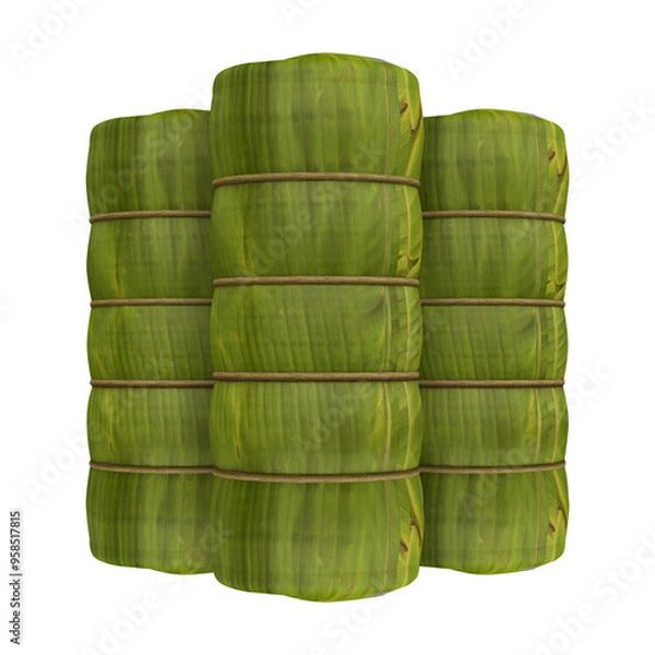 Obraz Pchum Ben Day - Num ansom traditional Khmer sticky rice cake