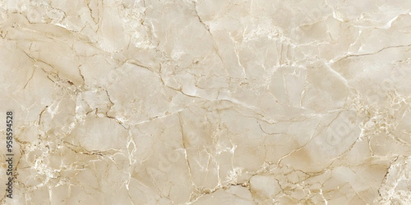 Fototapeta Luxurious beige limestone tiles with natural marble pattern, showcasing subtle veining and warm tones, perfect for elegant interior design and sophisticated flooring.