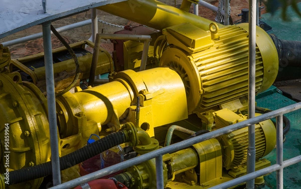 Fototapeta Electric motors driving water pump