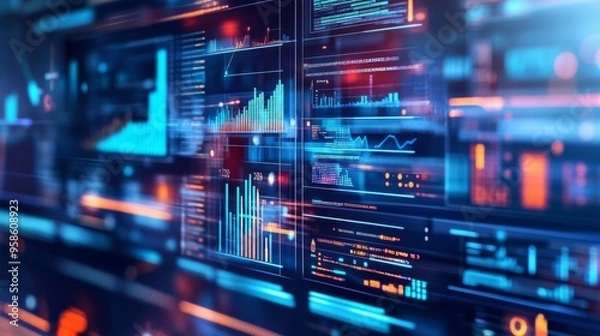 Obraz Digital Data Visualization