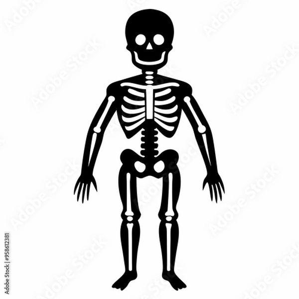 Obraz 3d rendered illustration of a human skull