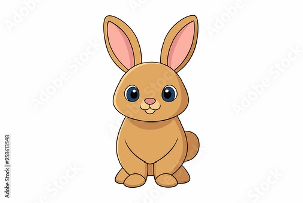 Fototapeta Rabbit cartoon isolated