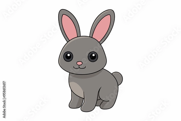 Obraz Rabbit cartoon isolated