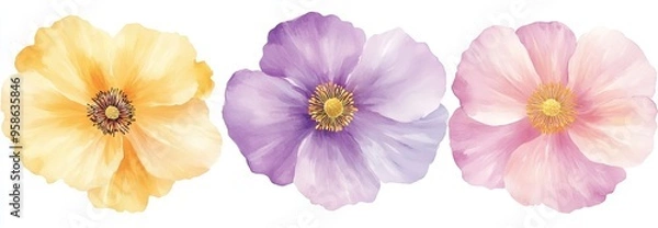 Fototapeta Greeting card, invitation and other printing design illustration. Isolated on white. Hand drawn.