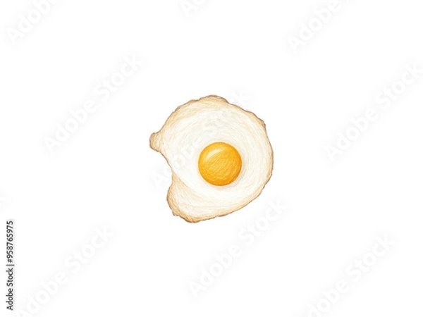 Fototapeta Poached egg vector