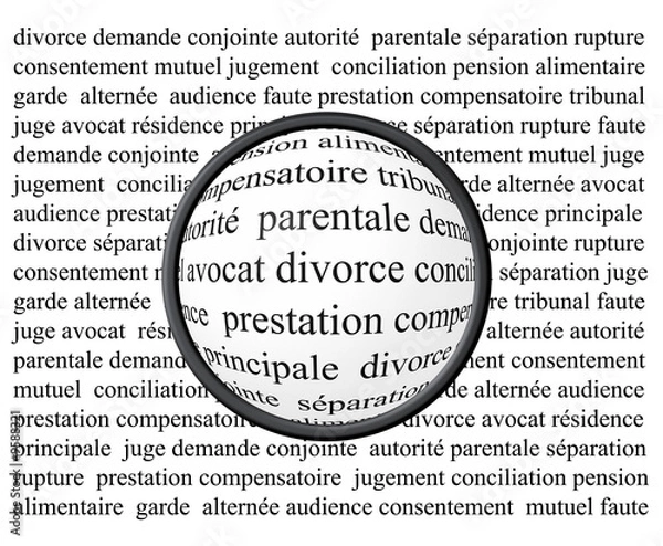 Obraz Gros plan sur le divorce