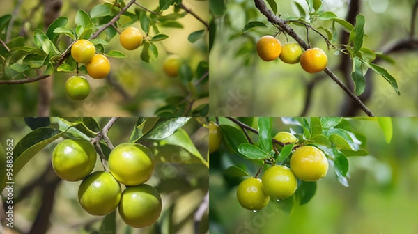 Fototapeta olives on tree
