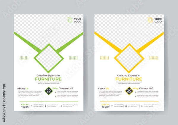 Obraz Furniture Flyer Template