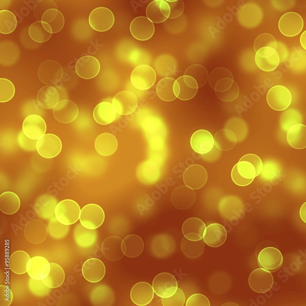 Obraz Golden bokeh background