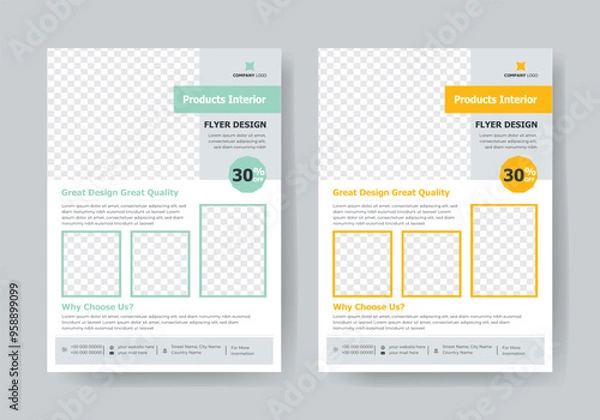 Obraz Products Interior Flyer Design