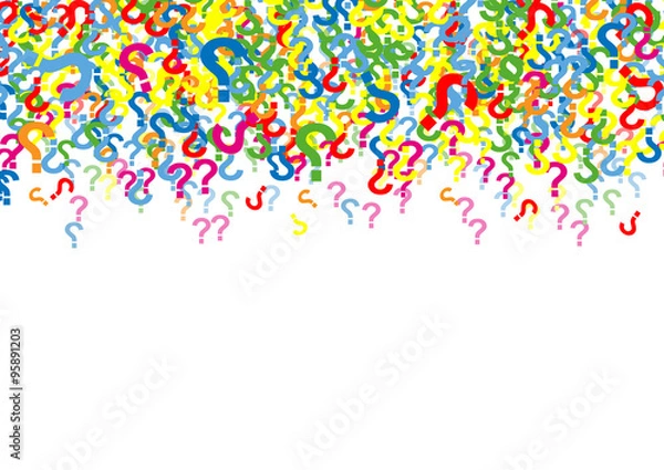 Obraz Hintergrund mit Fragezeichen