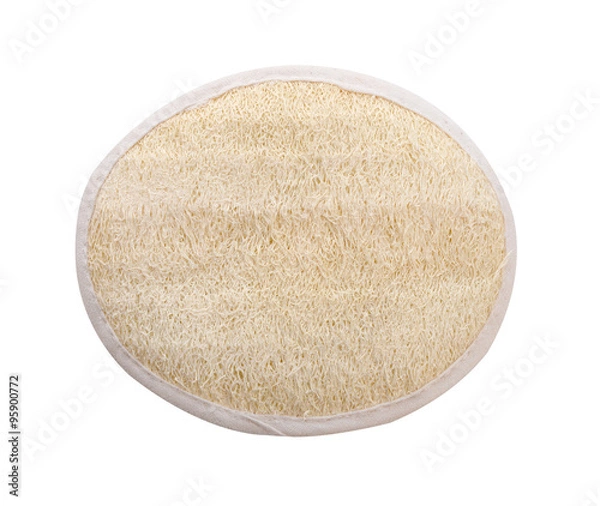 Obraz body scrub and clean skin, isolated on white background (clipping path)