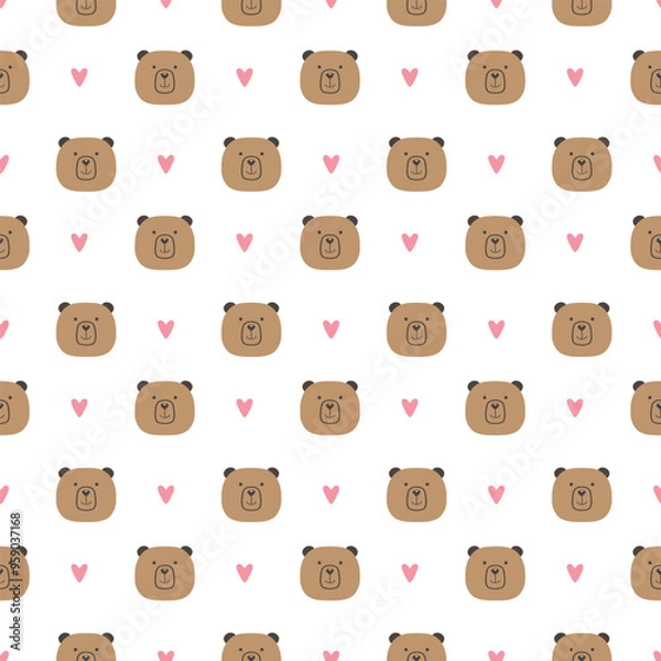 Obraz seamless pattern with teddy bears