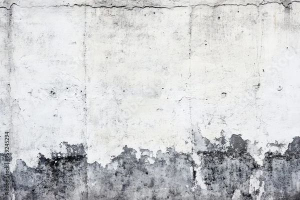 Fototapeta Grey textured concrete wall background, ai