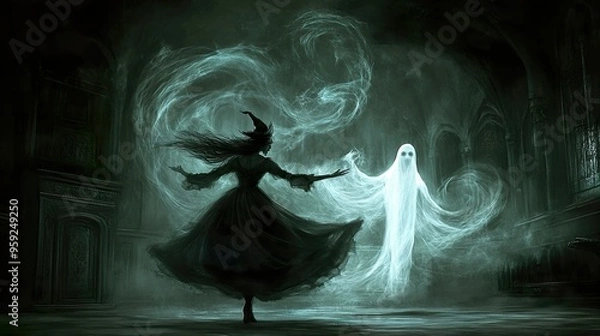 Obraz The witchy ghost dance
