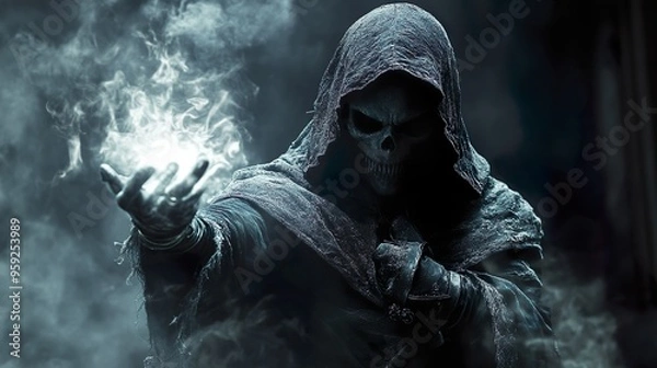 Obraz A warlock casts a spell