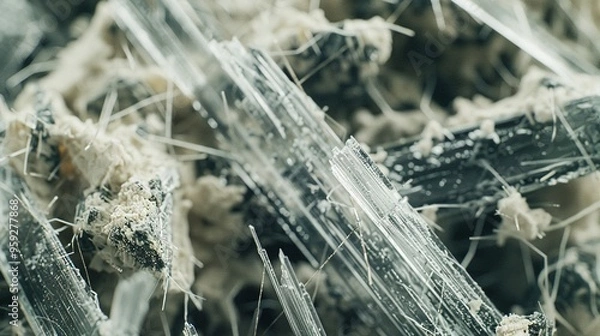 Obraz Close-up of Asbestos Fibers