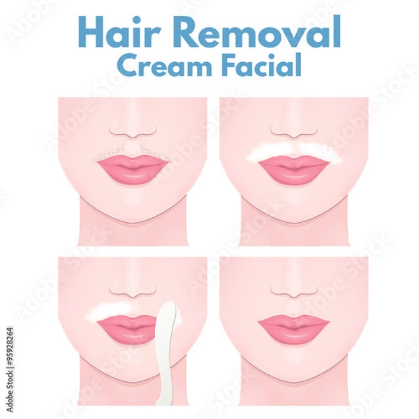 Fototapeta cream for depilation