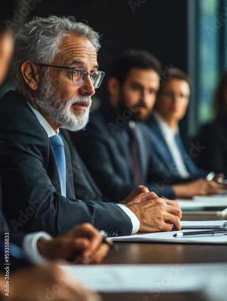Fototapeta A Meeting in Progress