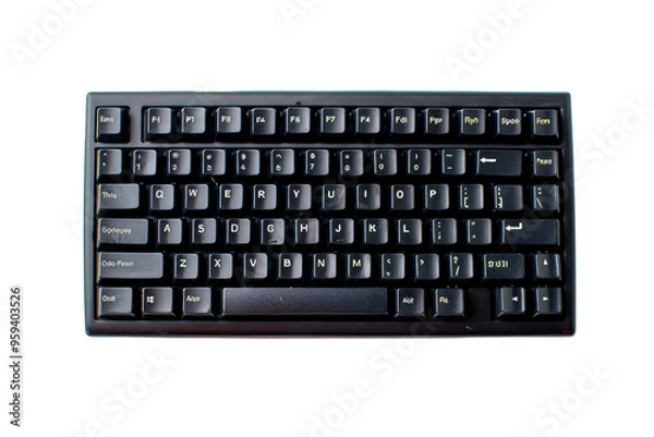 Fototapeta Black Computer Keyboard Isolated
