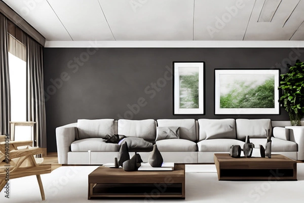 Fototapeta contemporary Livingroom interior