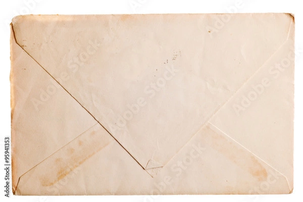 Fototapeta Vintage yellowed envelope