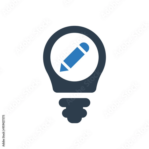 Fototapeta Creative idea icon