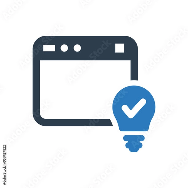 Fototapeta Smart web solution icon