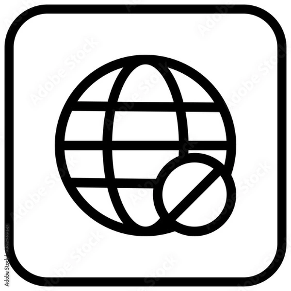 Obraz block website icon