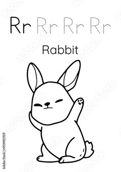 Obraz Develop Writing Skills and Spark Creativity through Fun Coloring Activities