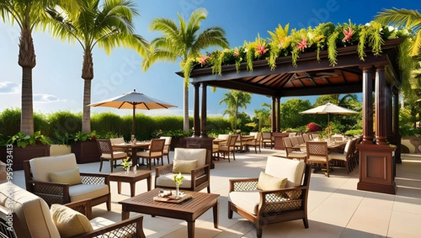 Obraz Backyard Garden Chairs