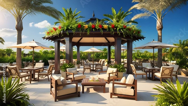 Obraz Backyard Garden Chairs