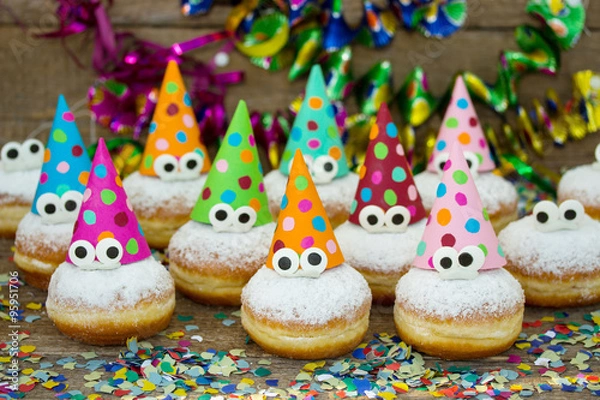 Obraz  Lustige Party-Krapfen