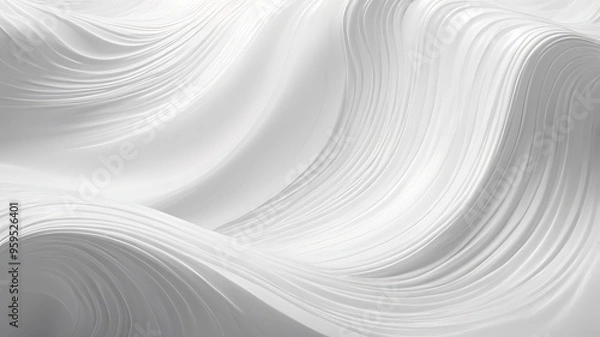 Fototapeta white wave abstact background texture