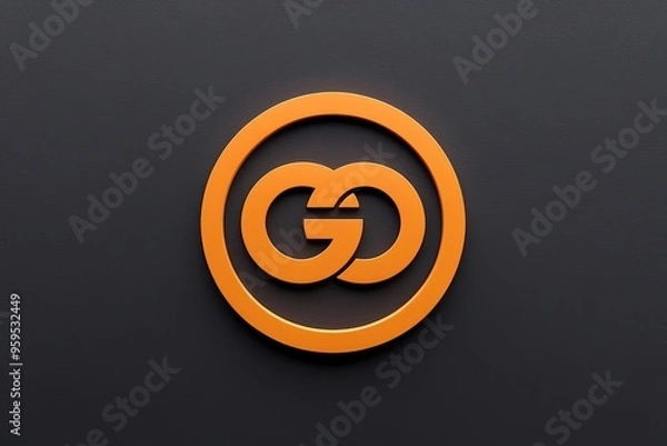 Fototapeta 3D Discover Card Emblem on Charcoal Background for Finance and Payment Icon