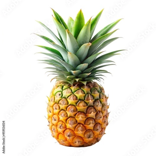 Fototapeta pineapple isolated on white
