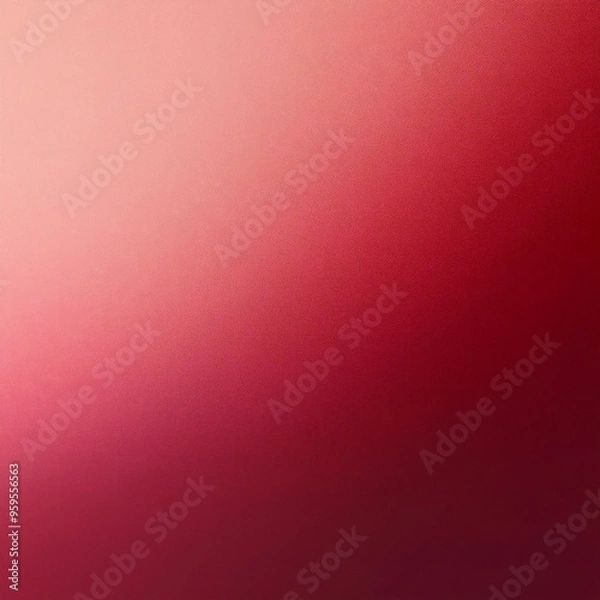Fototapeta Soft Grainy Gradient from Dark Red to Pastel Pink