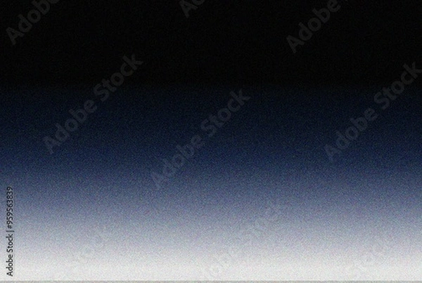 Fototapeta Navy blue grainy gradient abstract background, noise texture effect, banner poster header design