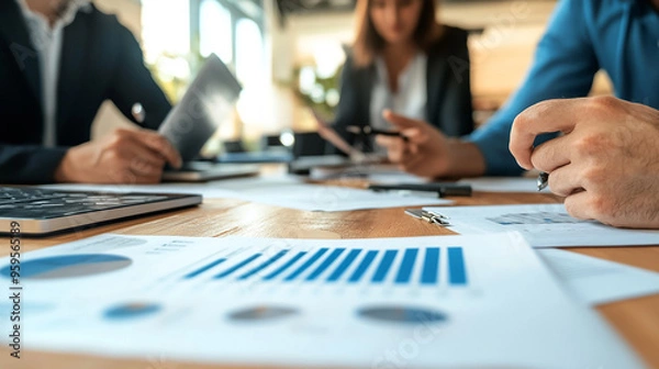 Fototapeta Lead with transparency, sharing information openly with the team and involving them in key decisions that affect their work.