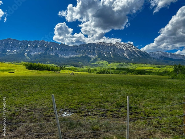 Obraz landscape with mountains and sky