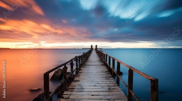 Fototapeta A quiet dock